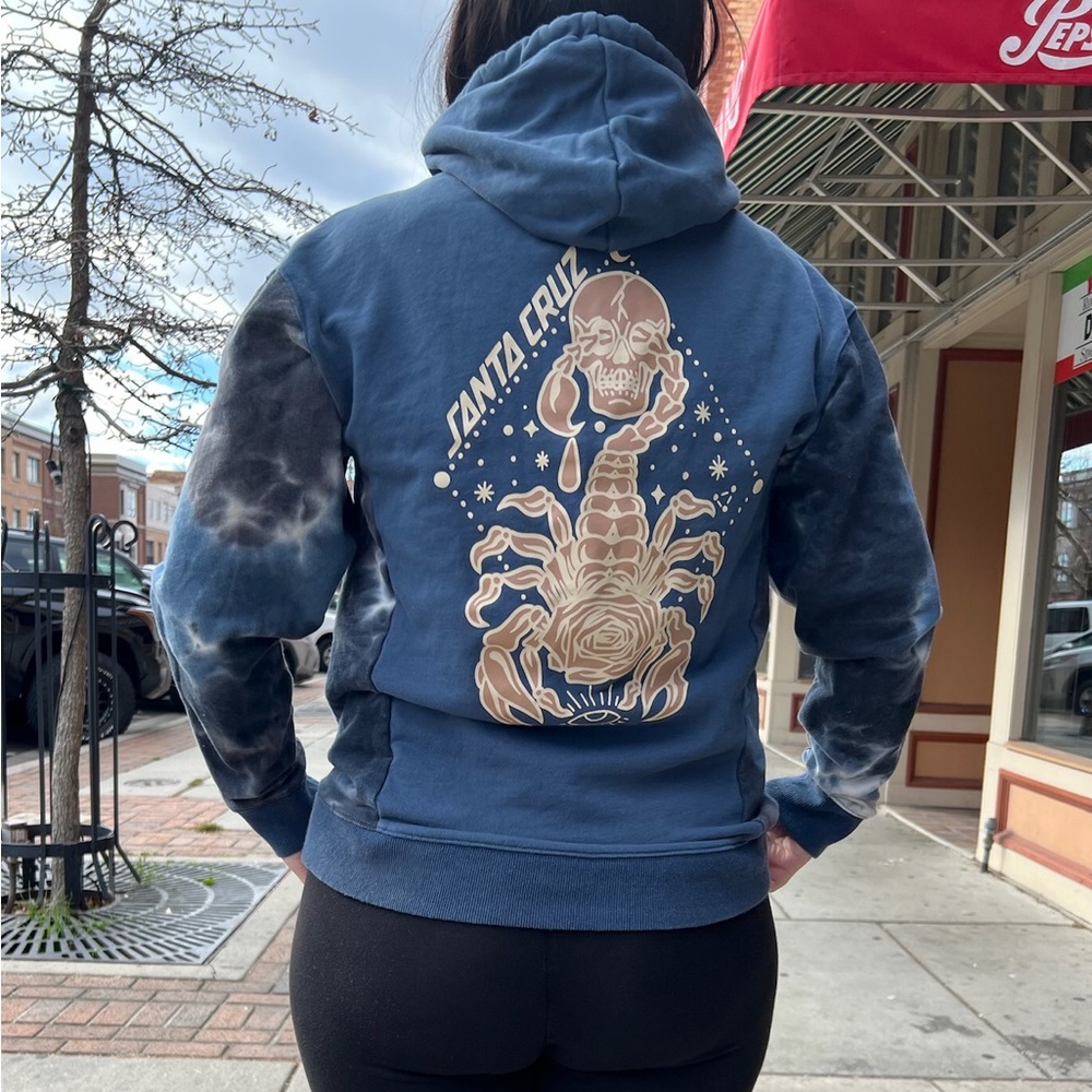 SANTA CRUZ Skateboards tie-dye hoodie